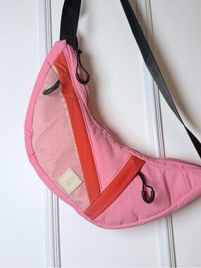 FP Movement by Free People Pink Crossbody Waist Sling Bag
